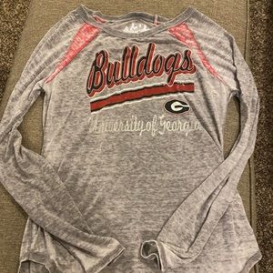 Georgia Bulldog large long sleeve tshirt